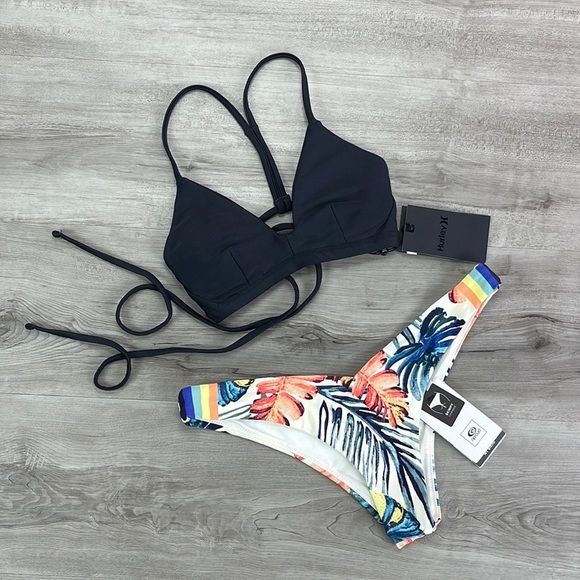 ☀️HURLEY☀️ RIP CURL☀️ SAYULITA SKIMPY PANT BIKINI SET - Picture 2 of 12